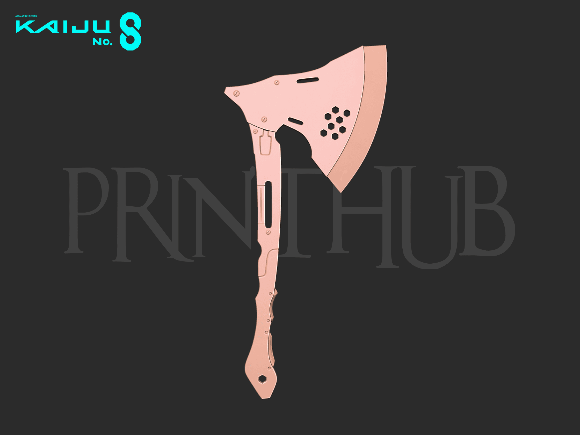 Kaiju No 8 - Kikoru Shinomiya Axe AX-0113 3d model