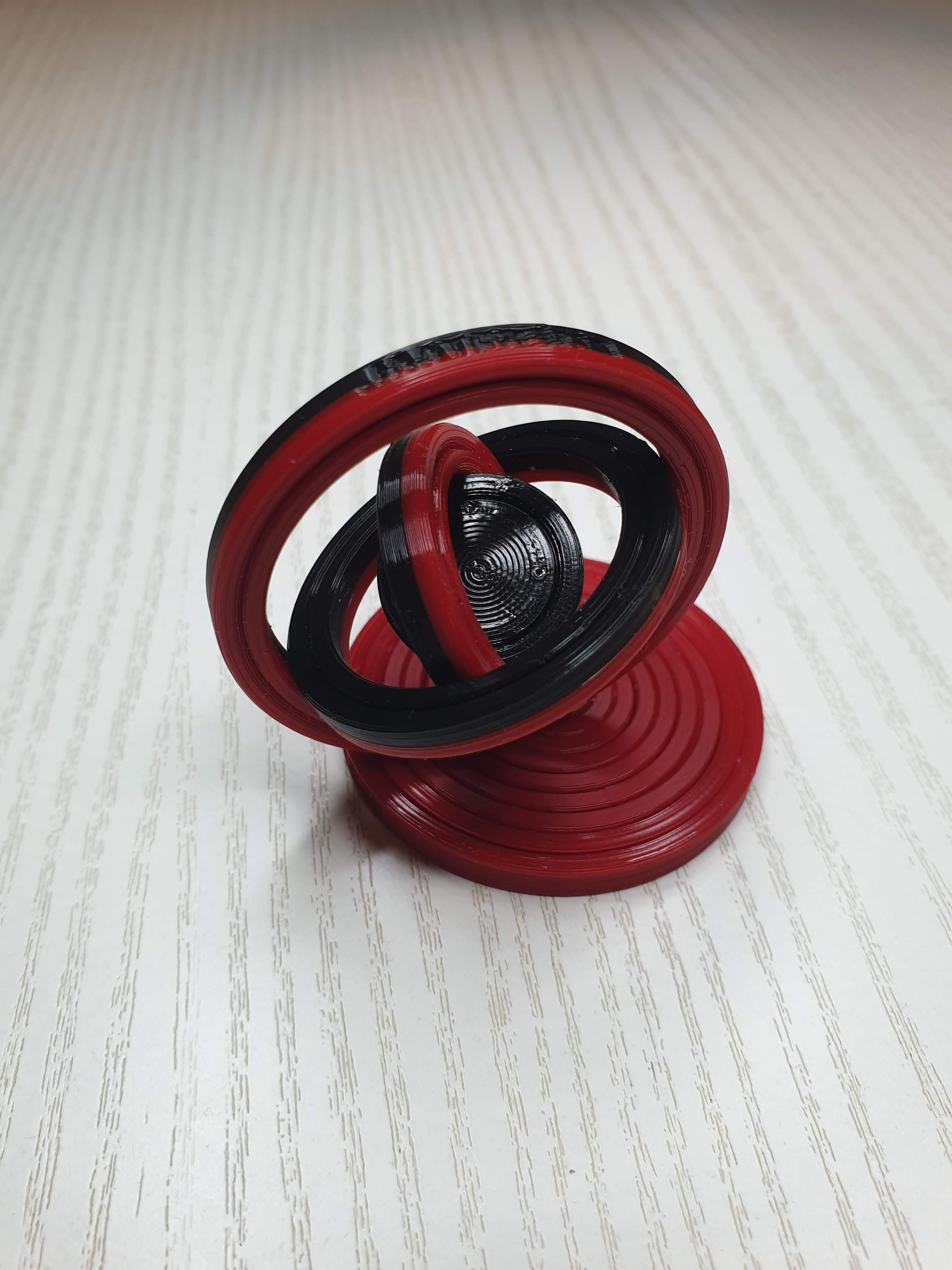 Fidget Print-in-Place Gyro Rings || Experiments 3d model