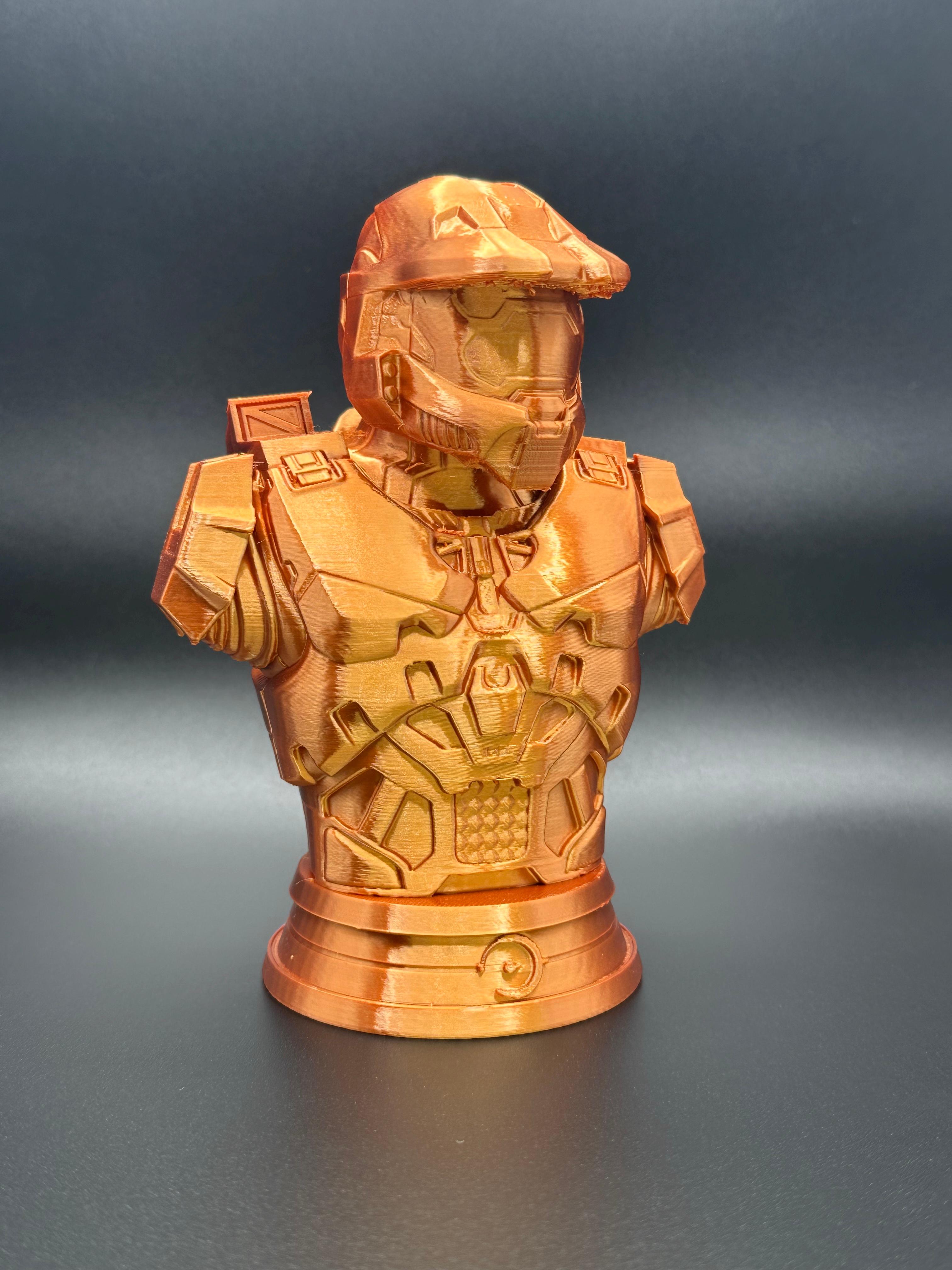 Master Chief Bust - Halo (Pre-Supported) 3d model