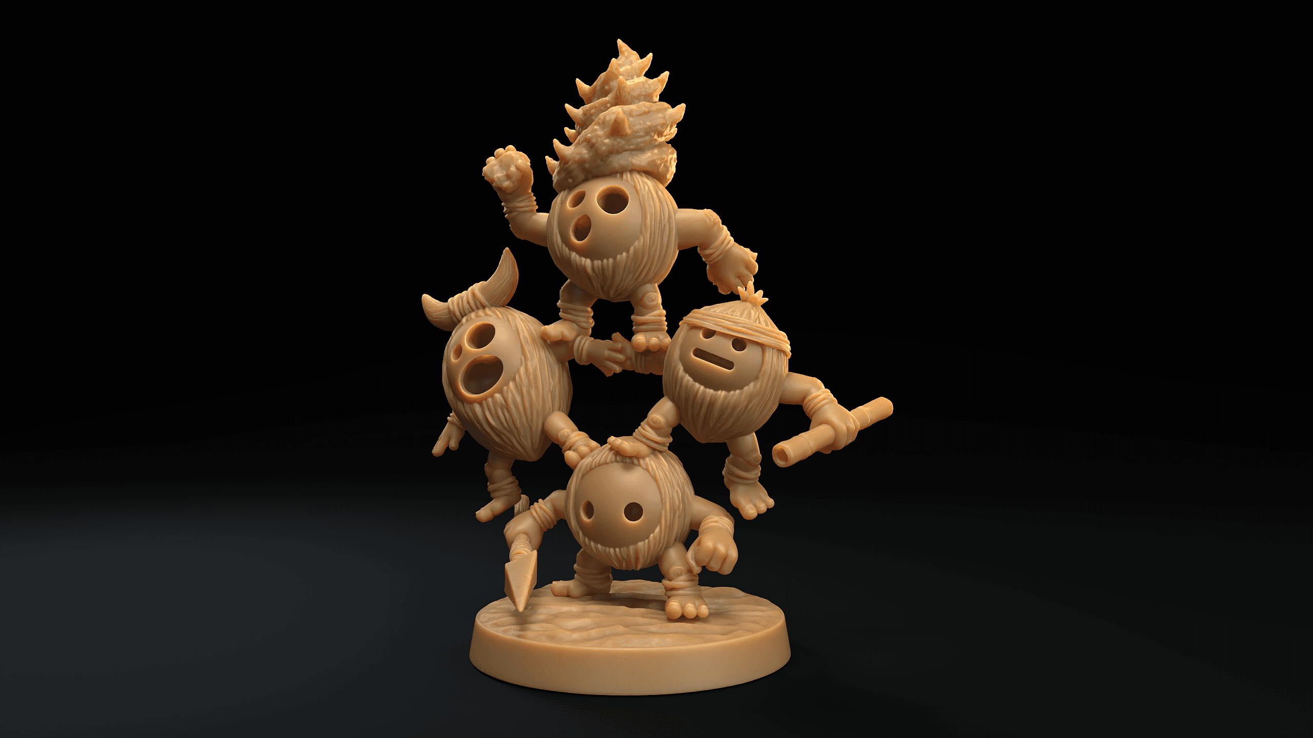 Kakamora Command Group 3d model