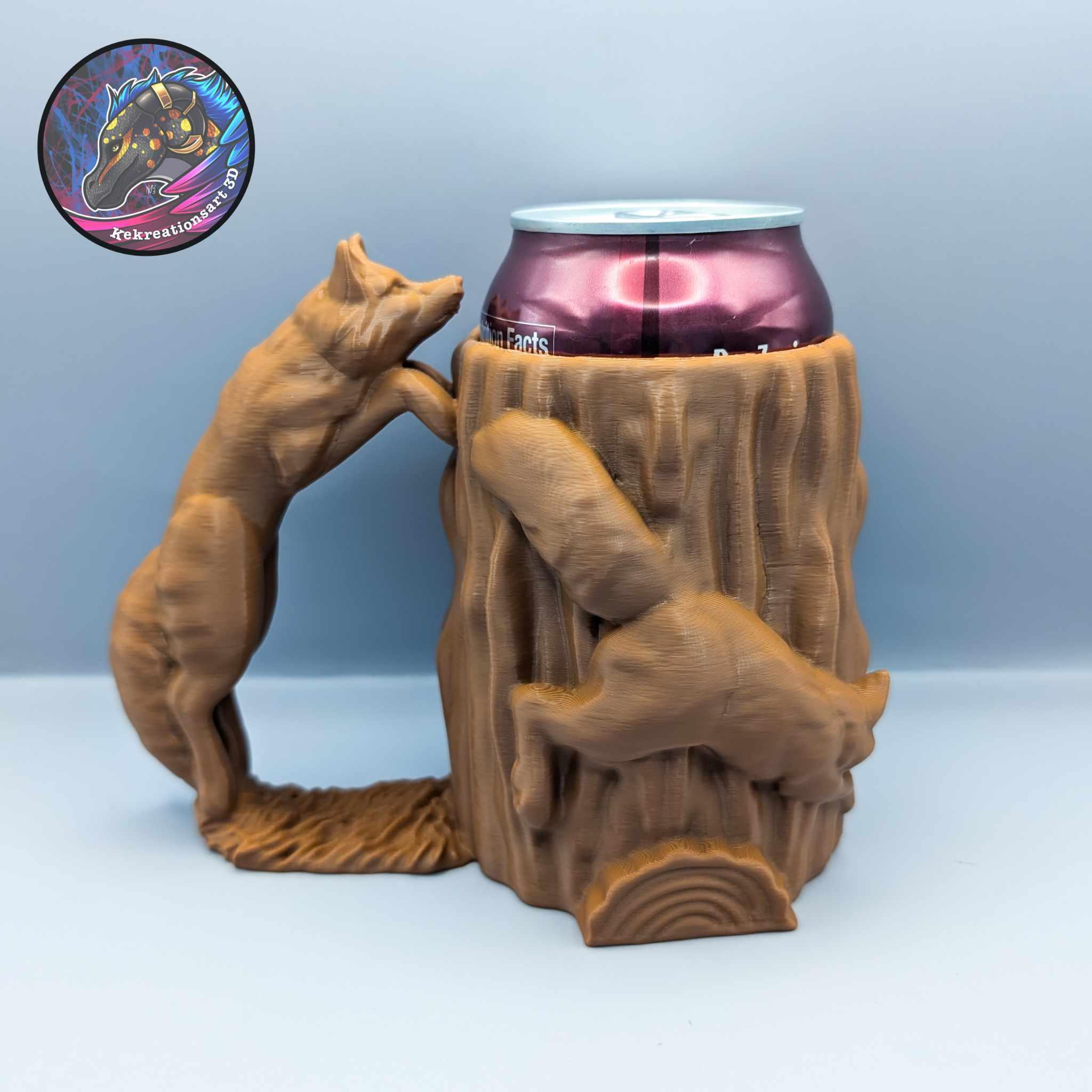 Jumping Fox Can Holder 3d model