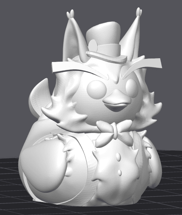 Husky Ducky - Hazbin Hotel Rubber Duck 3d model