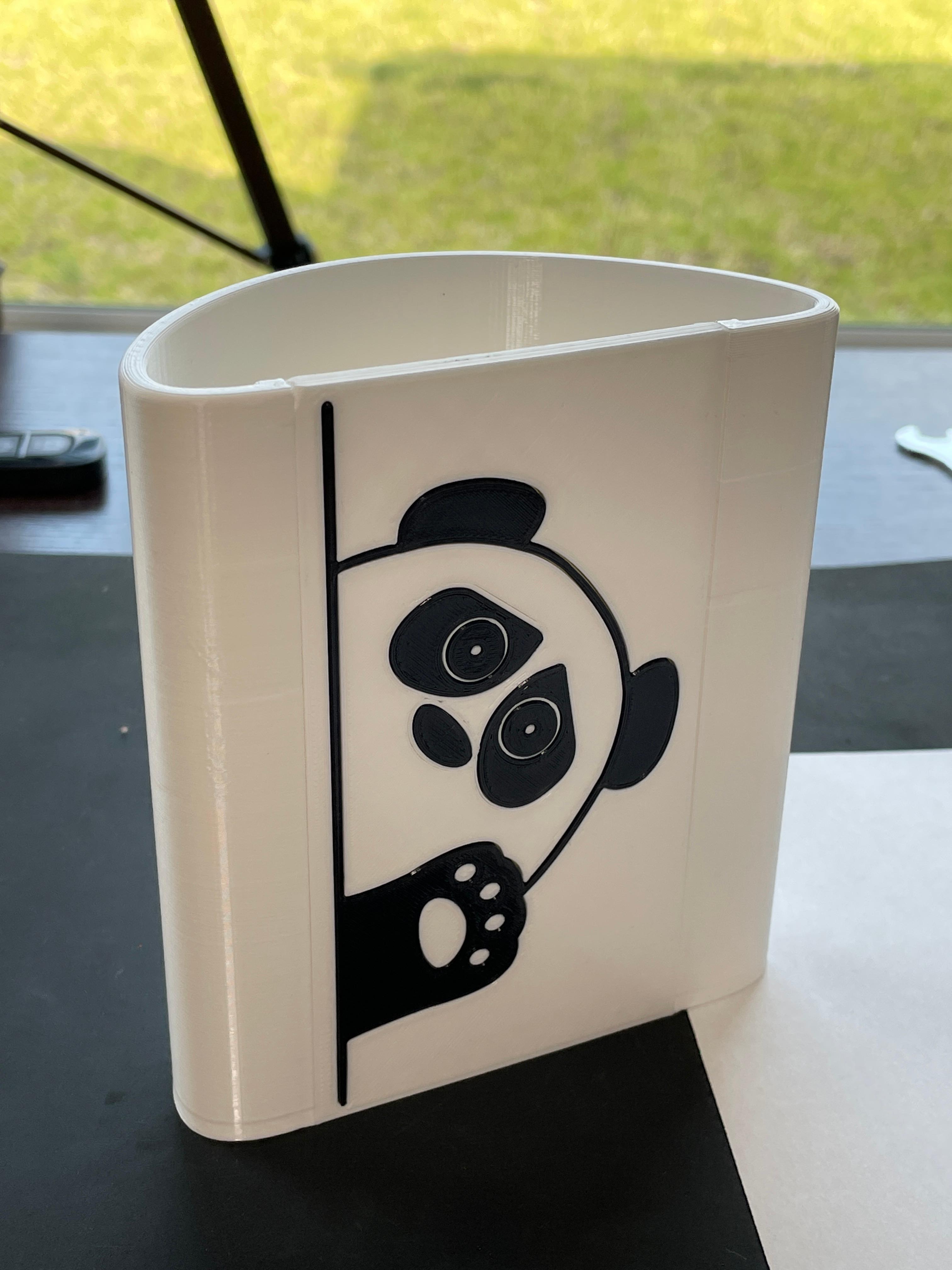 SAD PANDA PEN HOLDER 3d model