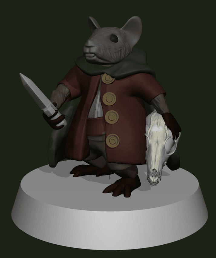 Rat Woodland Warrior - PC 3d model