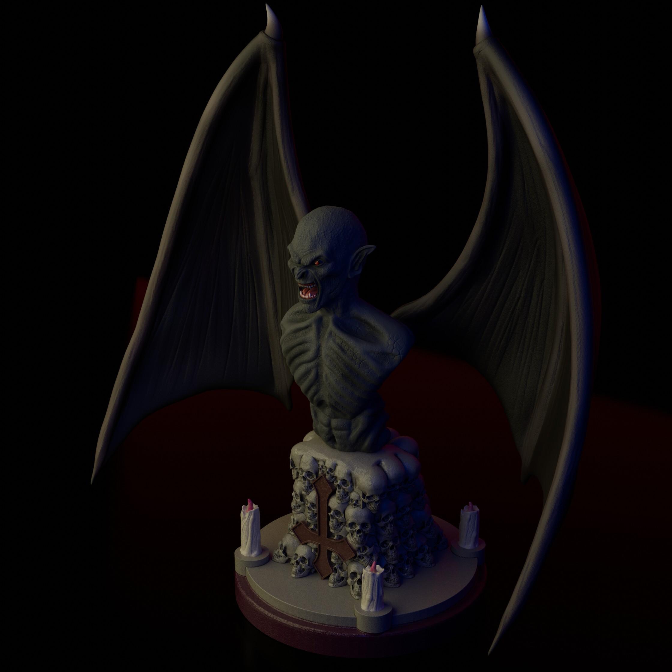 Vampire Bust Fan art 3d model