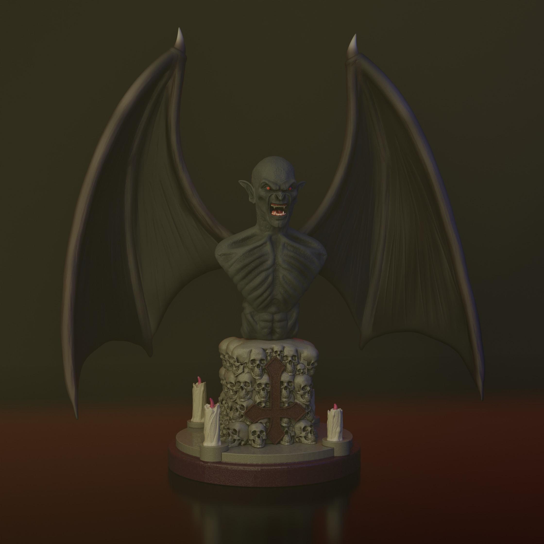 Vampire Bust Fan art 3d model