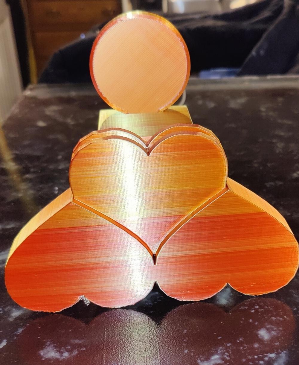 Heart Lithophane Stand V2.stl 3d model