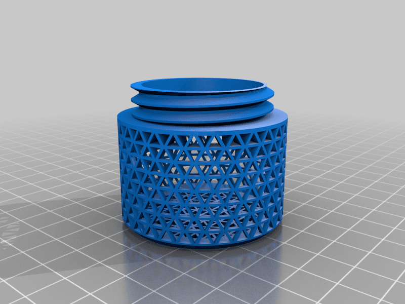 InSpool Dessicant Container for 2mm + beads.  3 Sizes 3d model