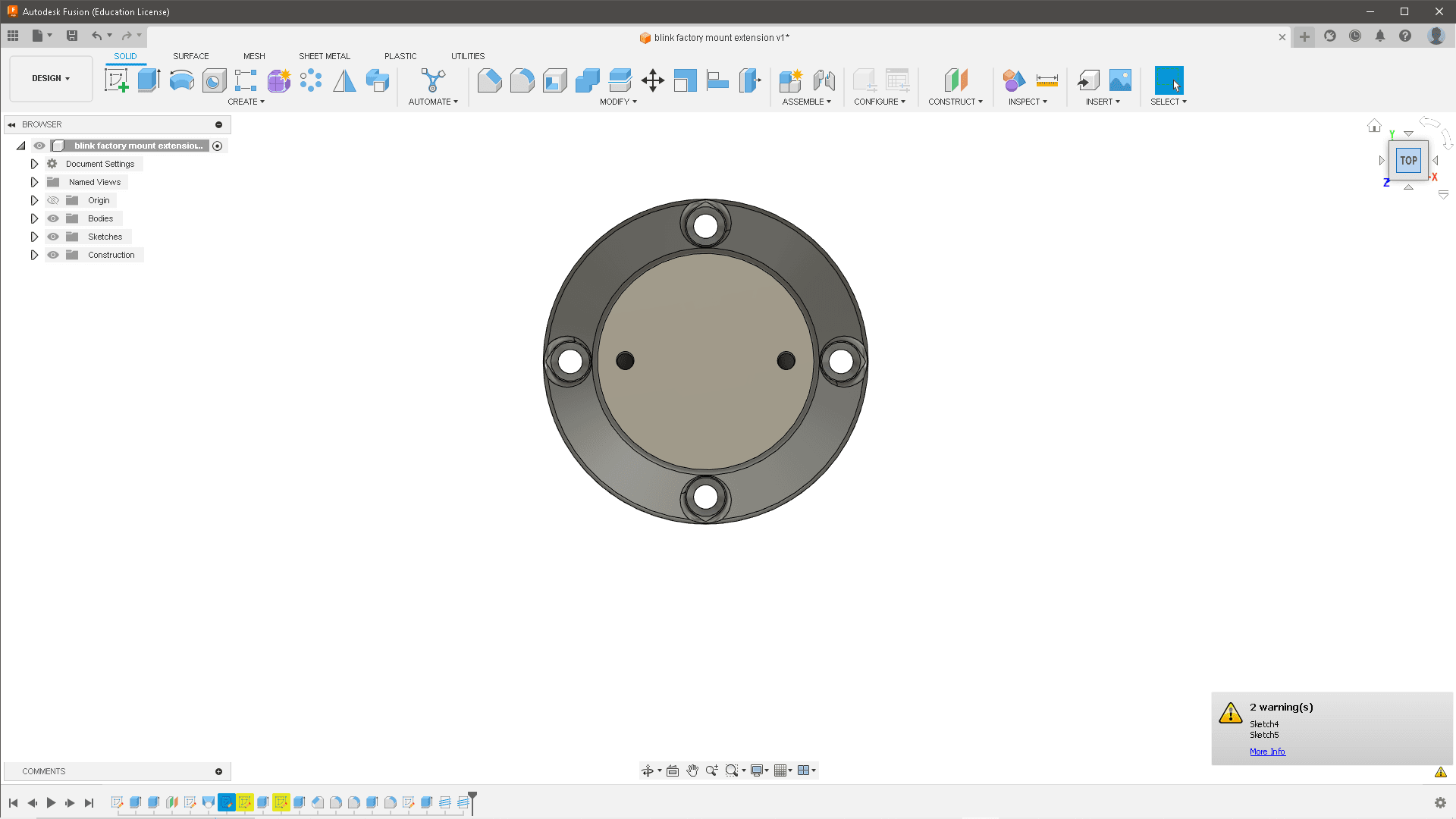 blink factory mount extension v1.stl 3d model