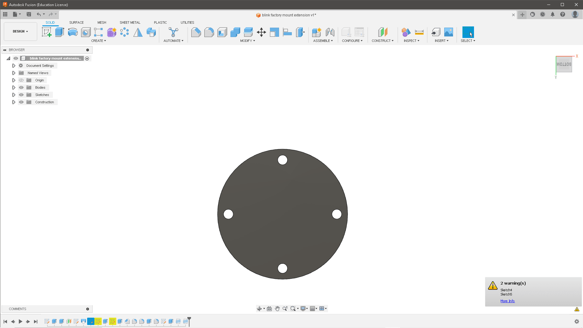 blink factory mount extension v1.stl 3d model