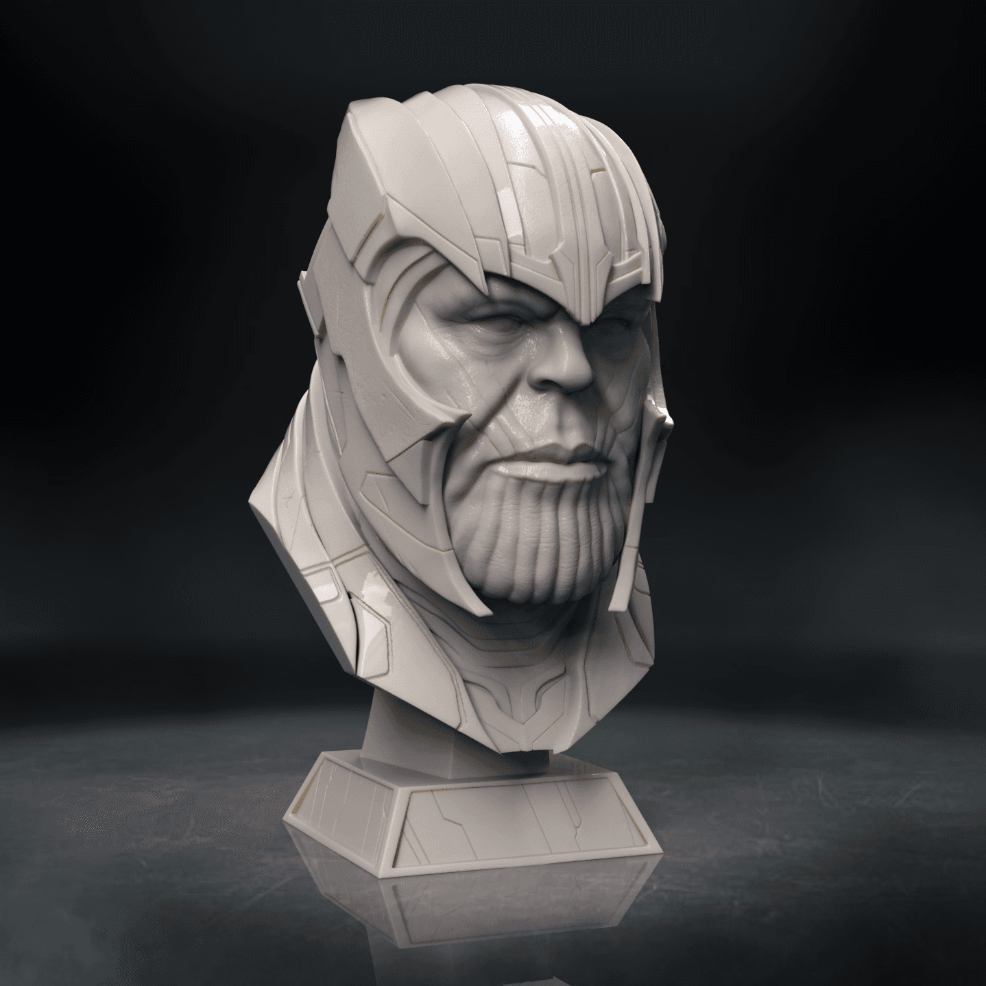 Thanos Head (Pre-Supported) 3d model