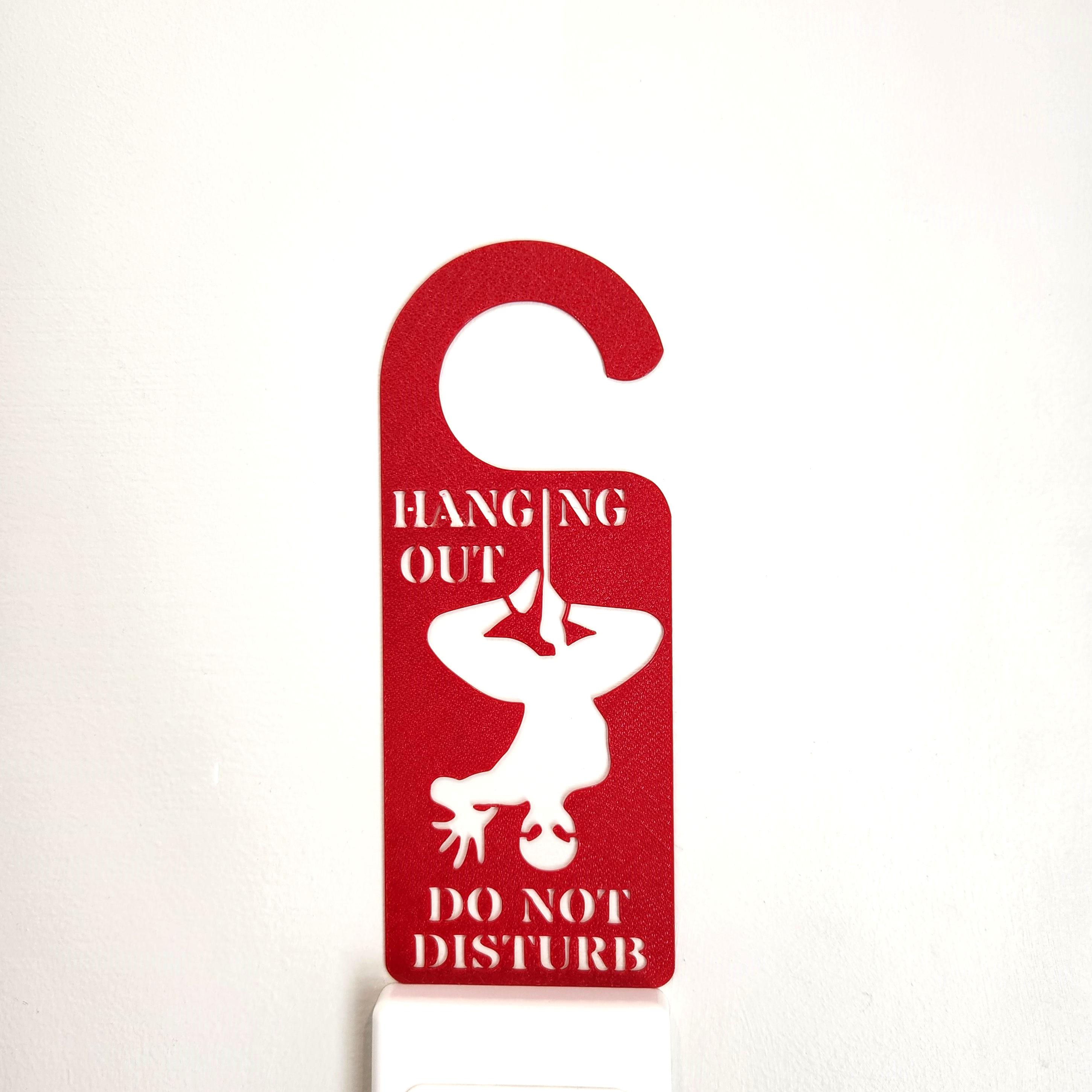 Spiderman do not disturb door hanger 3d model