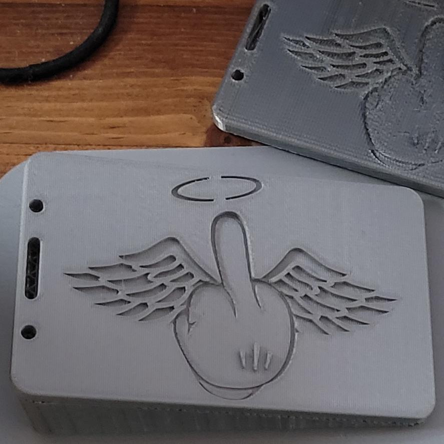 Flying F*ck ID Holder 3d model