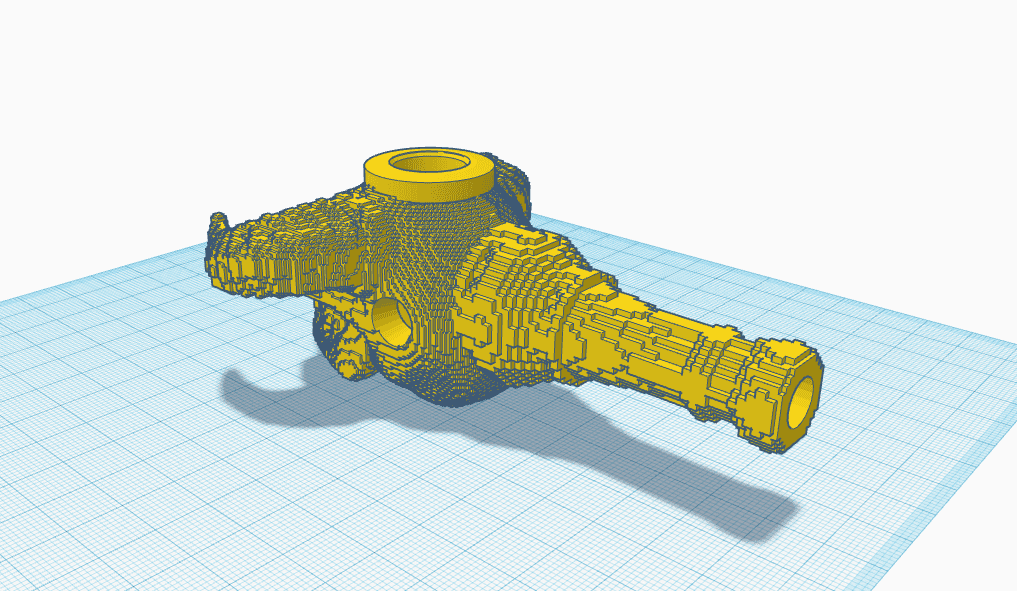 Voxel Demon Skull Pipe   3d model