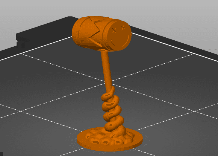 D&D Spiritual Weapon - Harley Quinn Style Mallet 3d model