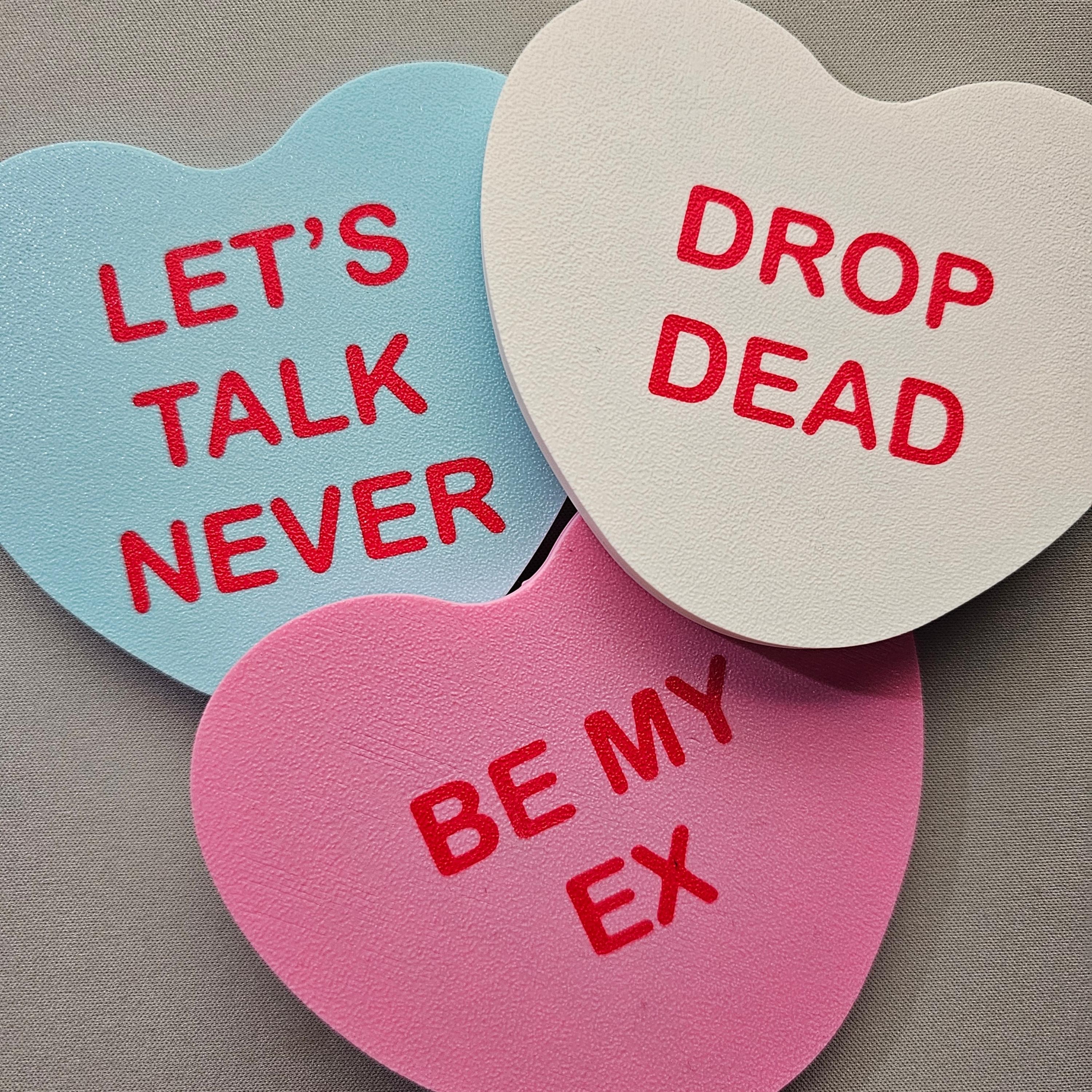 Anti-Valentines Day Coasters - AMS 3d model