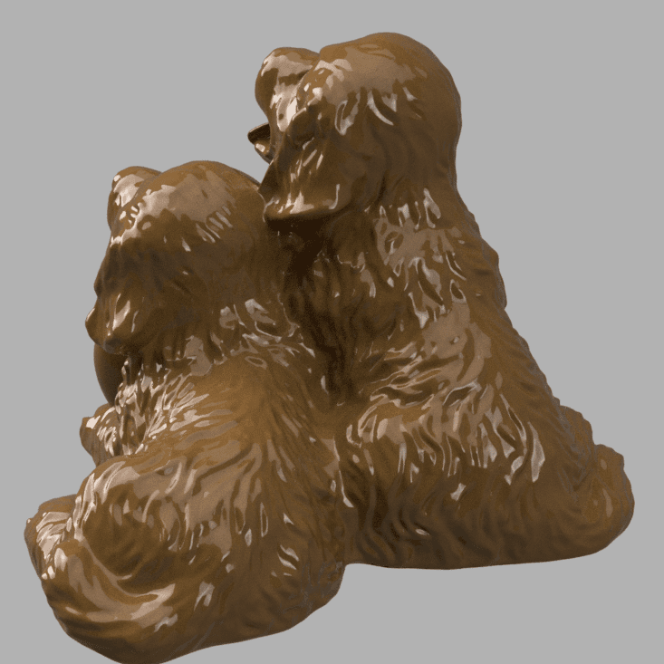 Valentine Dog 3d model