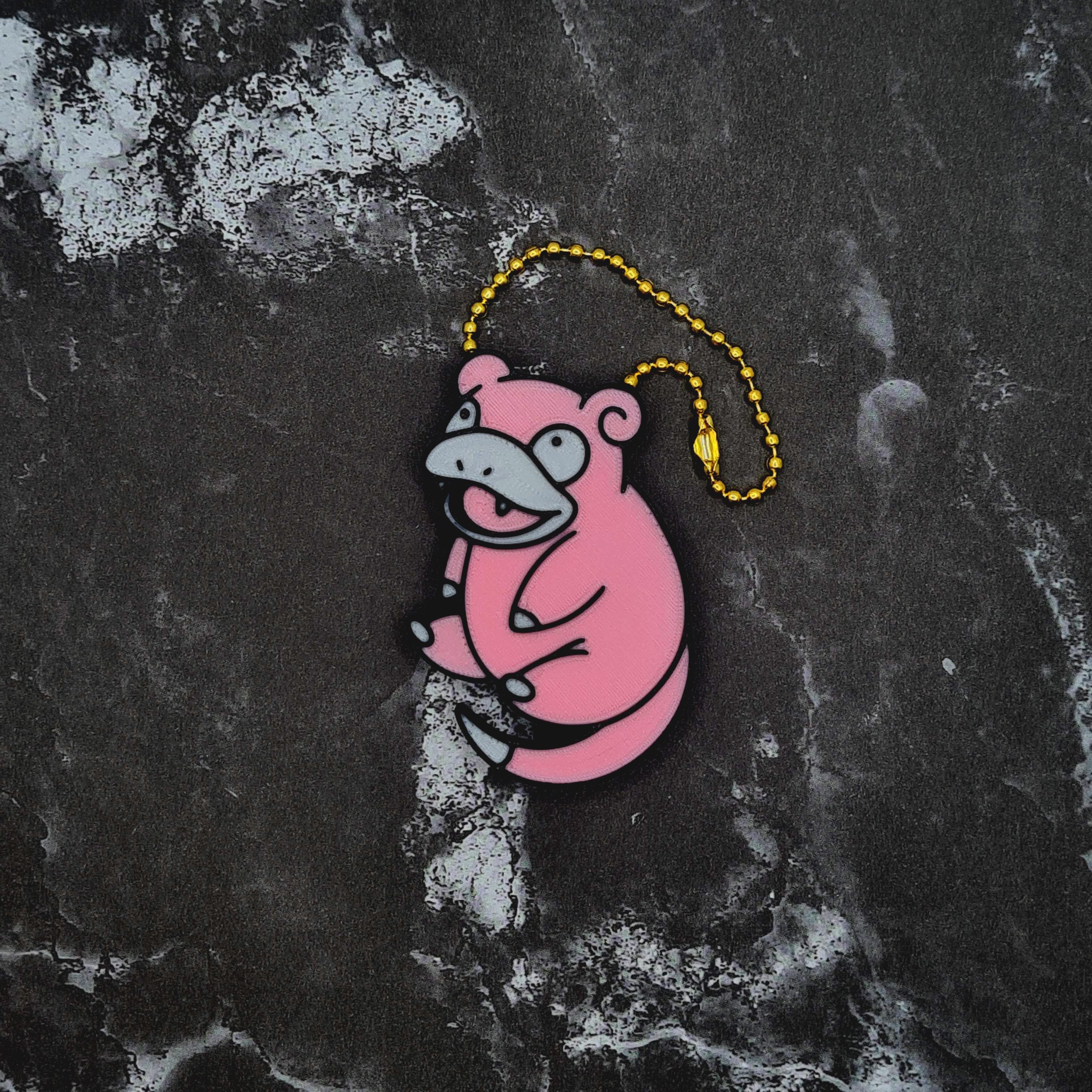 Slowpoke Keychain 3d model