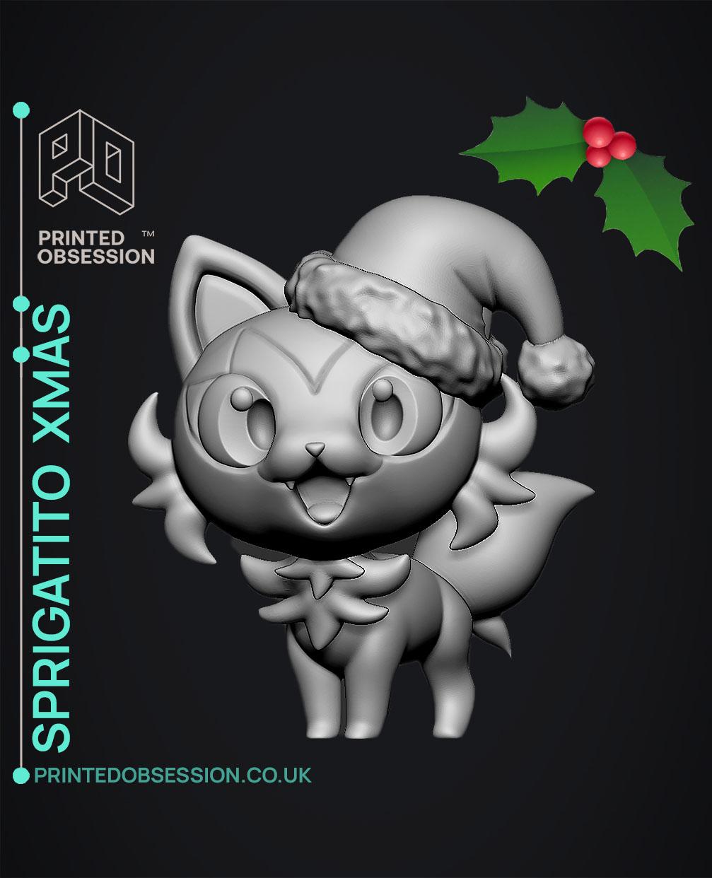 Sprigatito Xmas - Pokemon - Fan Art 3d model