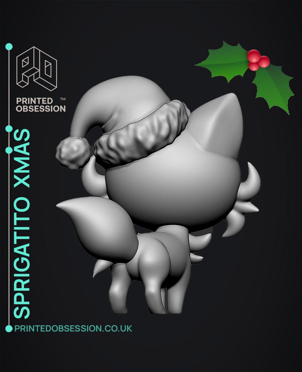 Sprigatito Xmas - Pokemon - Fan Art 3d model