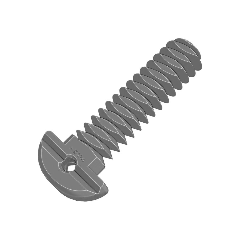 STEMFIE - Fasteners - Screws - Fully Threaded - Rounded Head 3d model