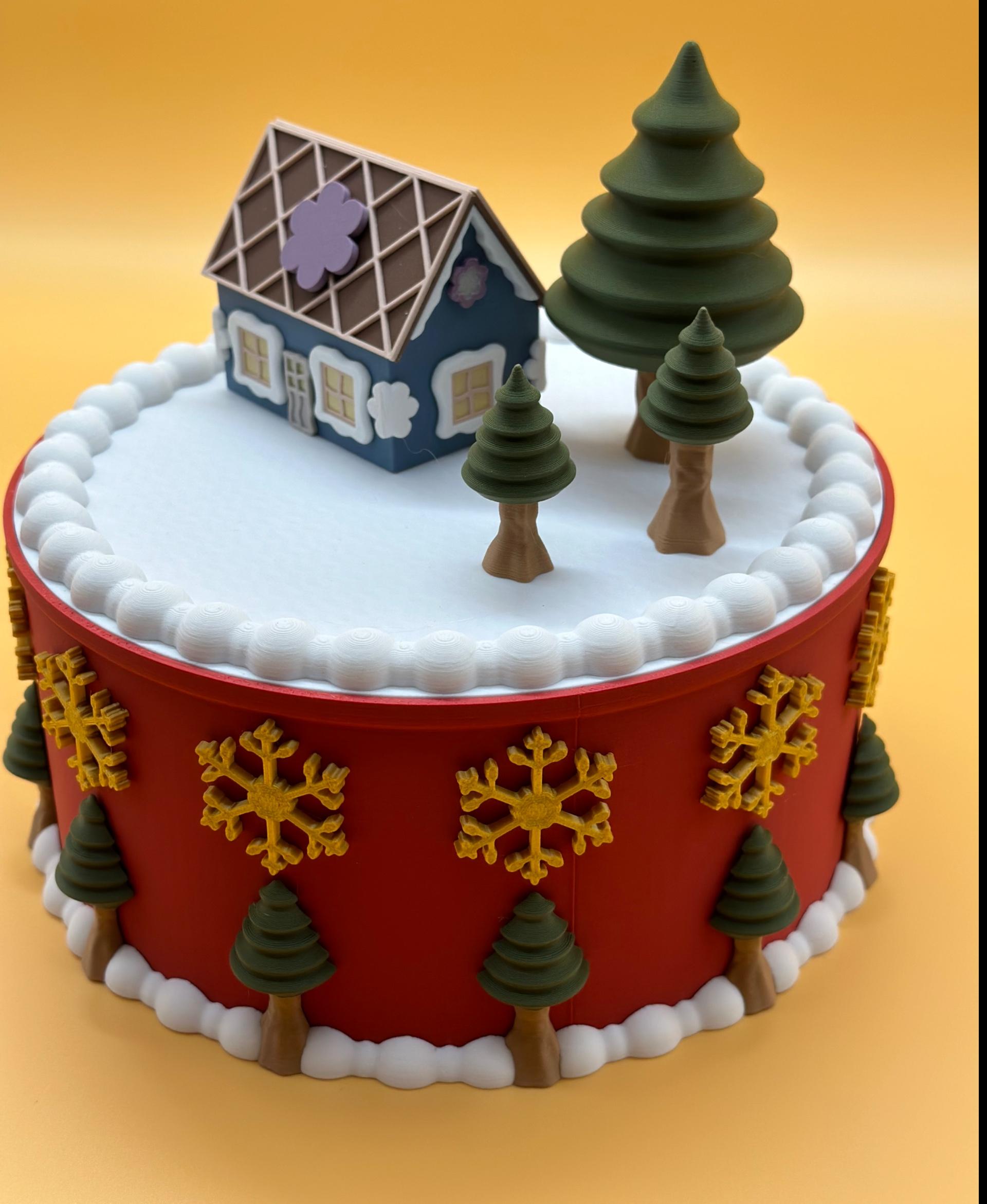 Christmas Cake 3d model