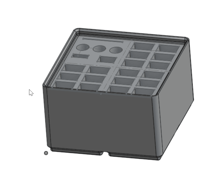 Gridfinity Exacto Knife and blades holder - 250 Pcs  2x2x49mm  3d model