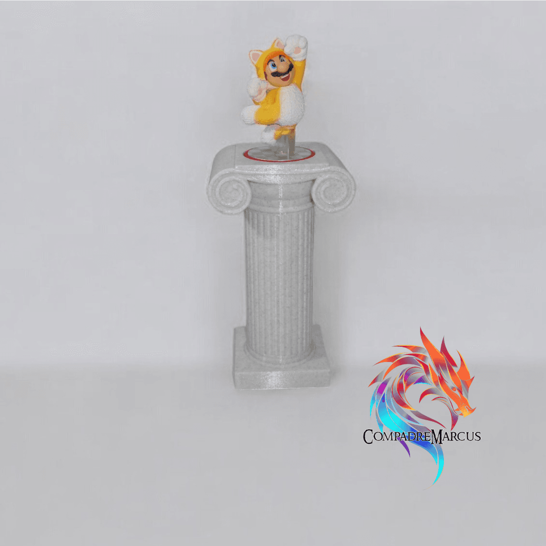 Greek column style amiibo display / Set of 6 3d model