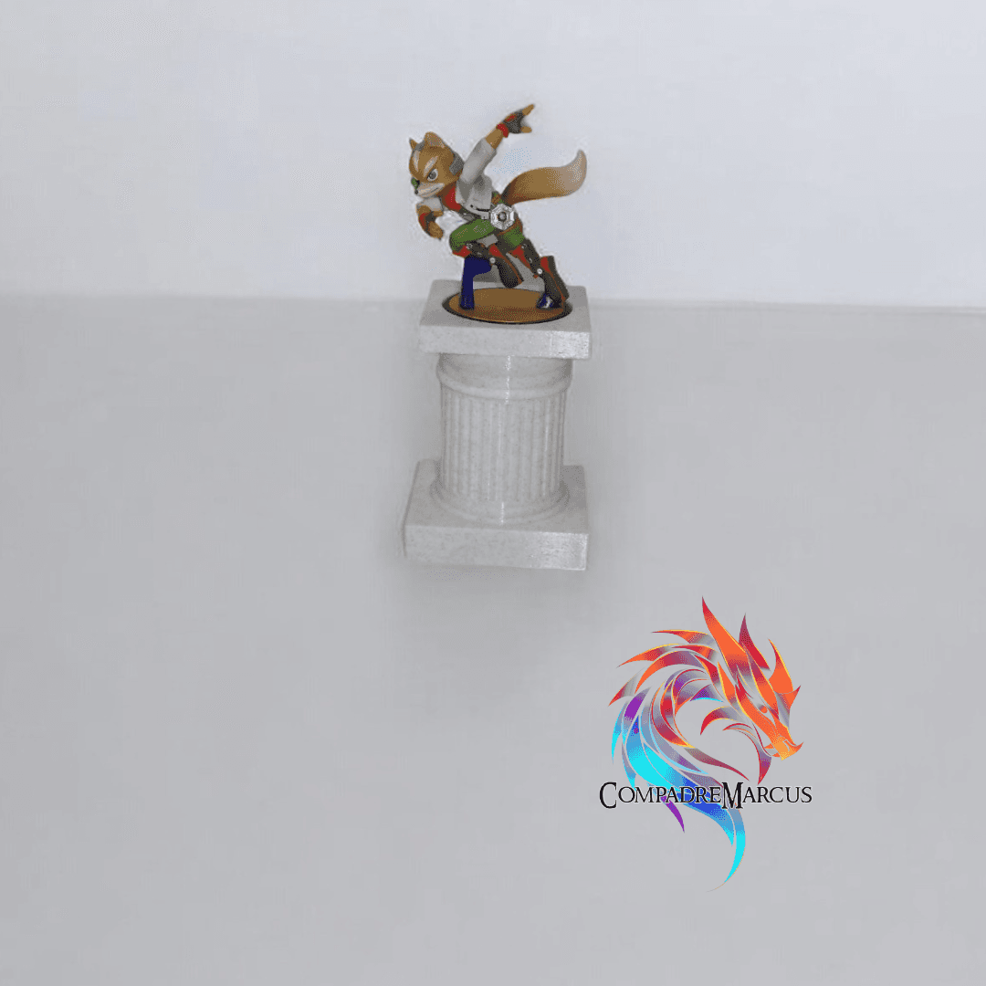 Greek column style amiibo display / Set of 6 3d model