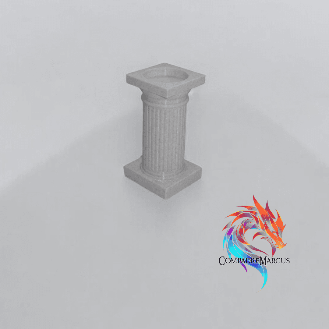 Greek column style amiibo display / Set of 6 3d model