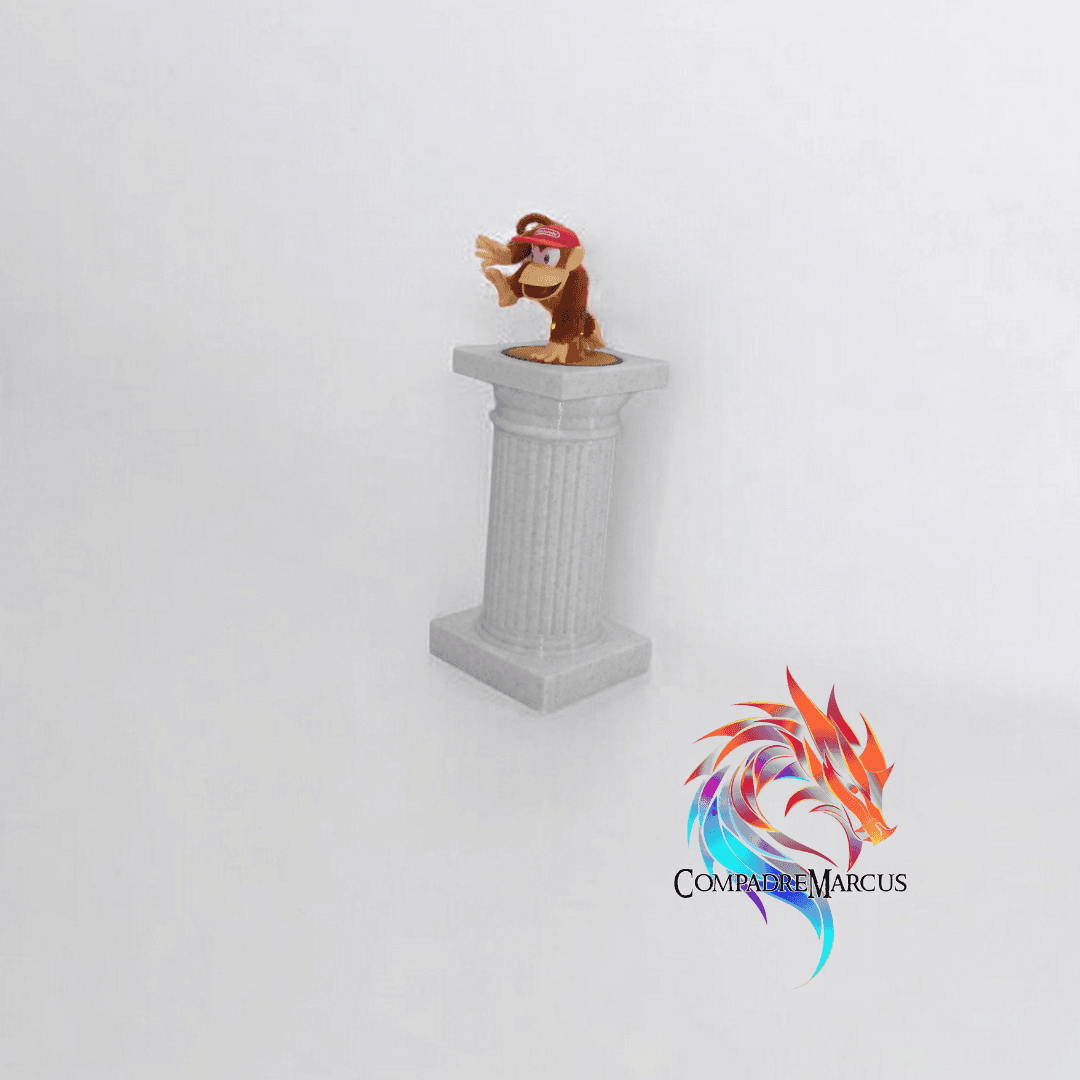 Greek column style amiibo display / Set of 6 3d model