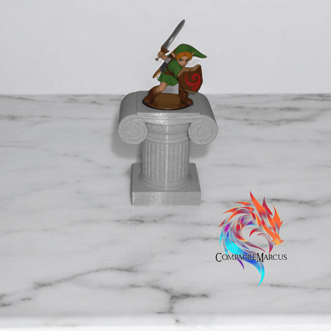 Greek column style amiibo display / Set of 6 3d model