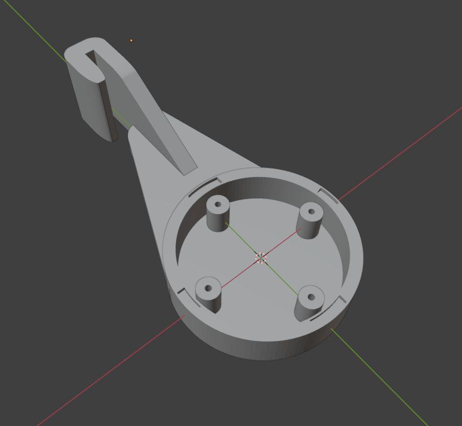 RAM X-Grip Ridgeline Hook.stl 3d model