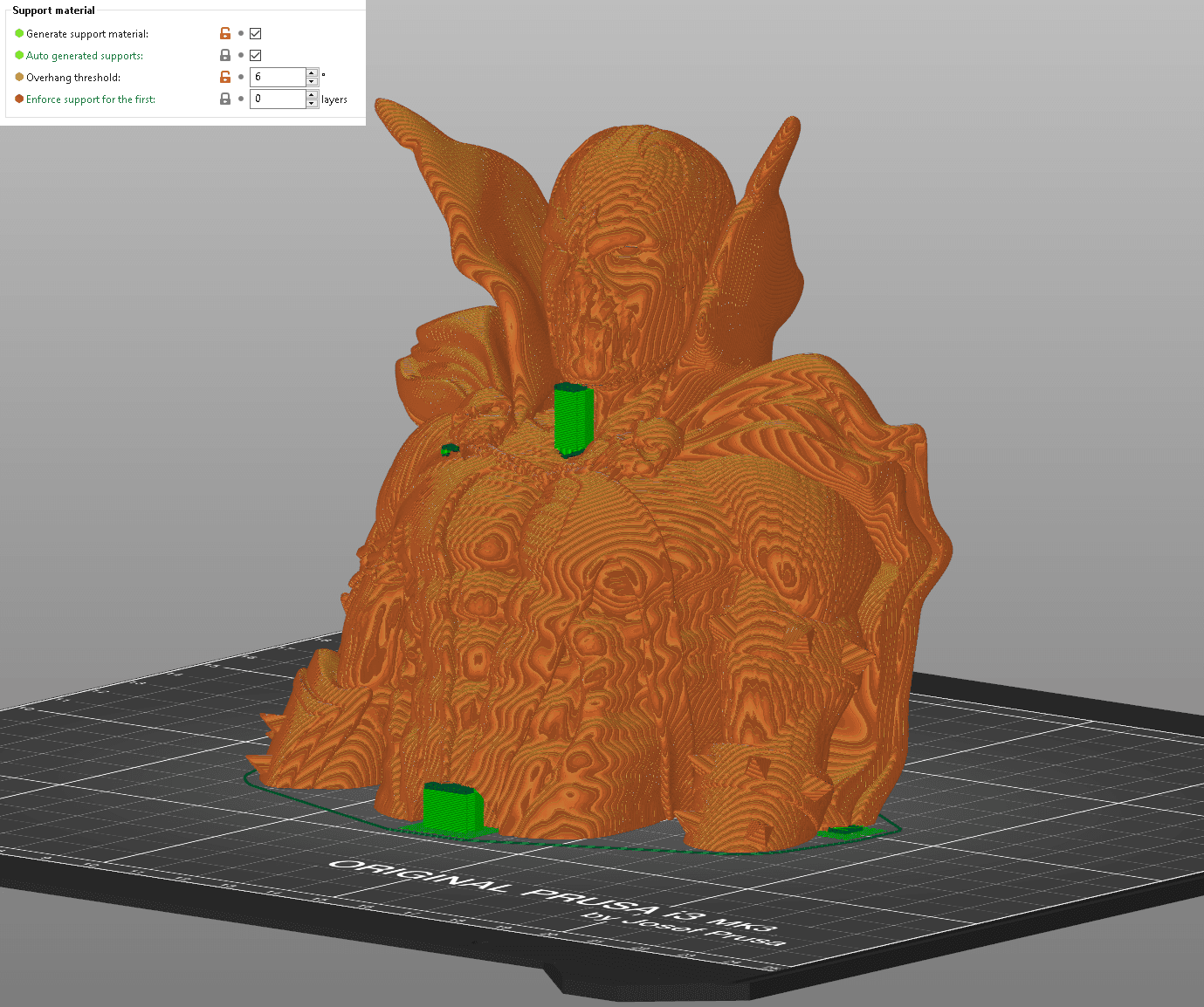 Spawn Bust (Pre-Supported) 3d model