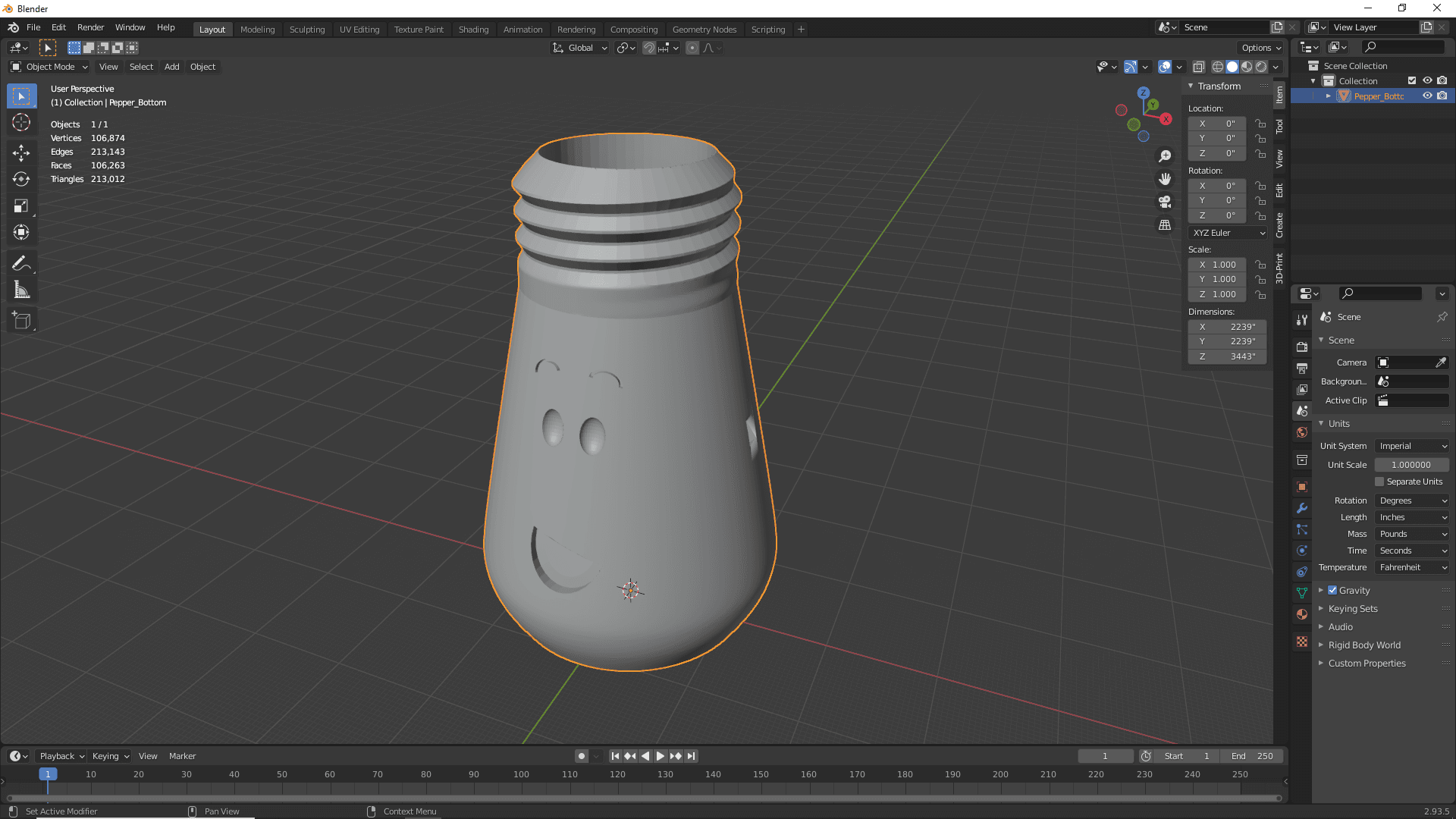 Salt And Pepper Shaker 3d model