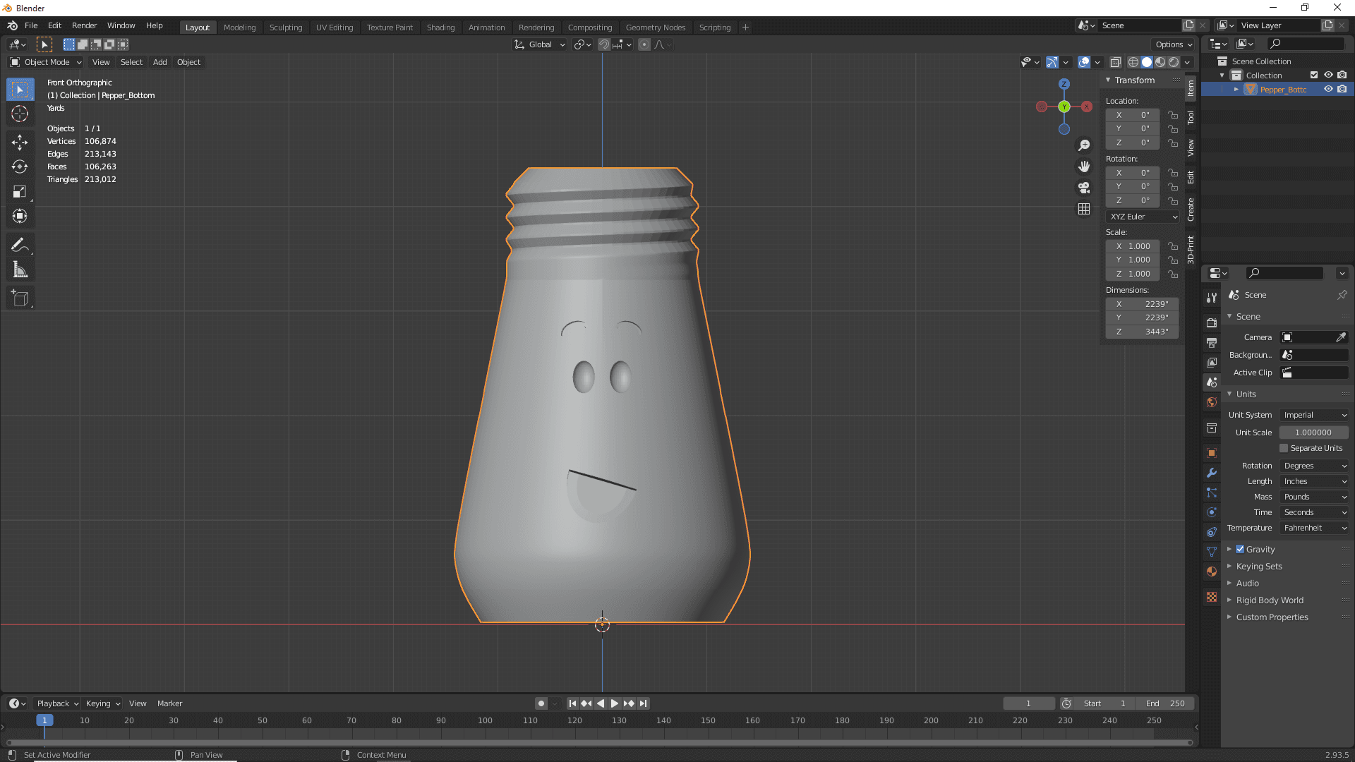 Salt And Pepper Shaker 3d model