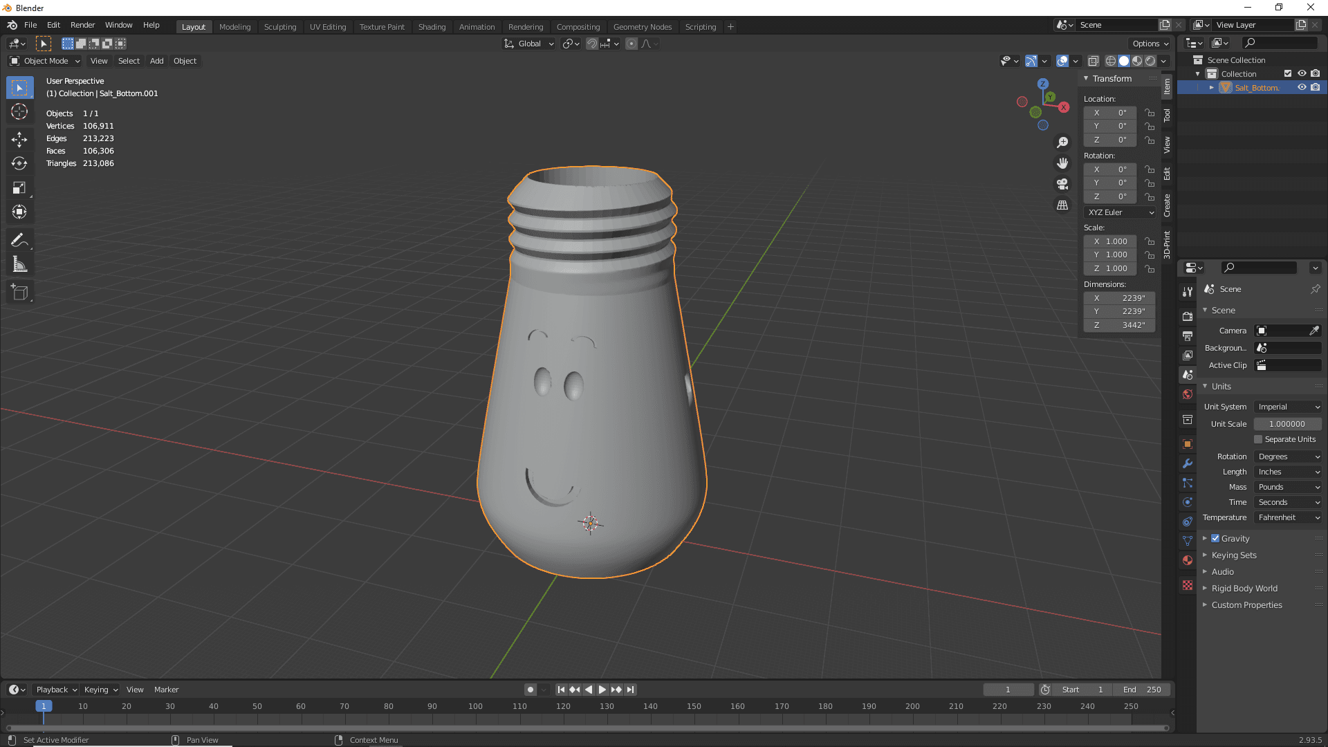 Salt And Pepper Shaker 3d model