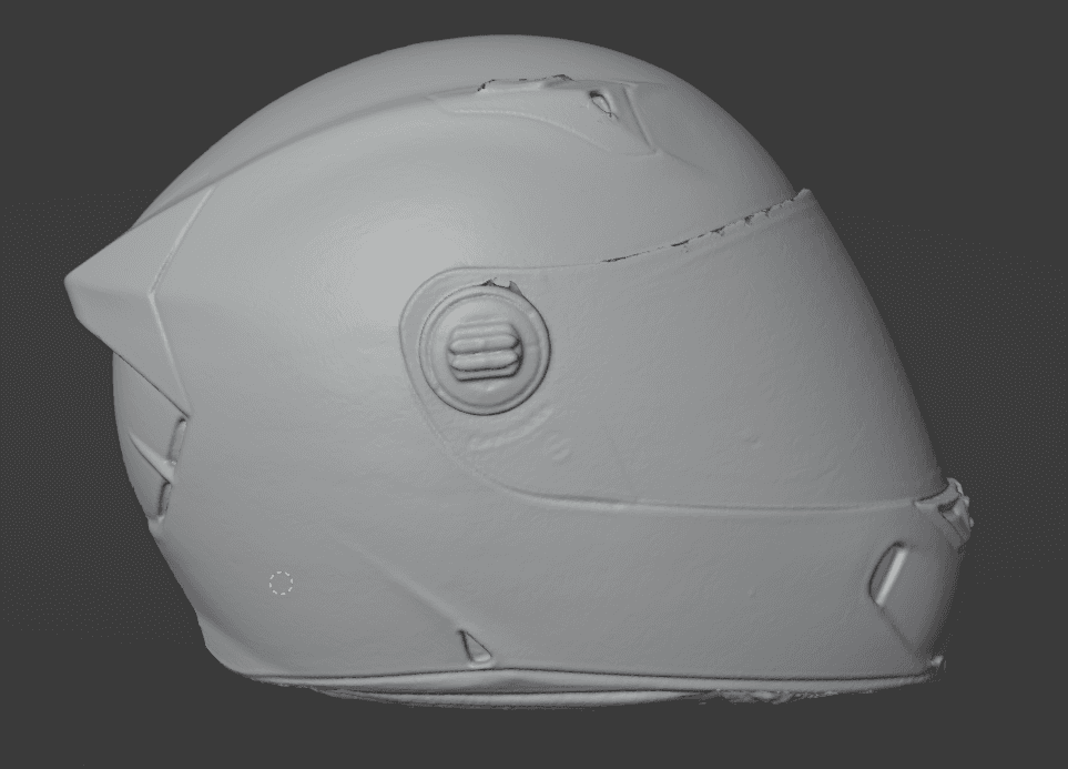 Full Face Motorcycle Helmet 3d Scan 3d model