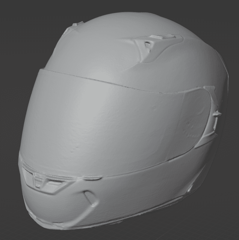 Full Face Motorcycle Helmet 3d Scan 3d model