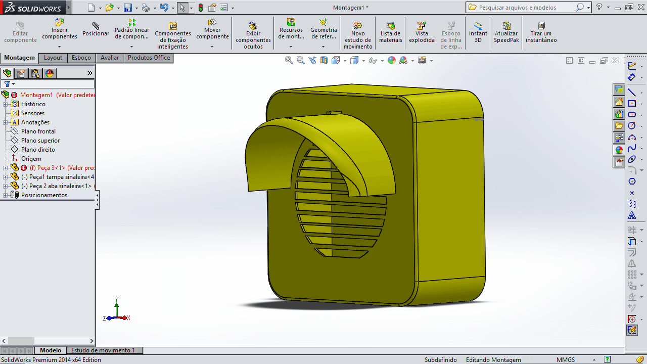 box áudio 3d model