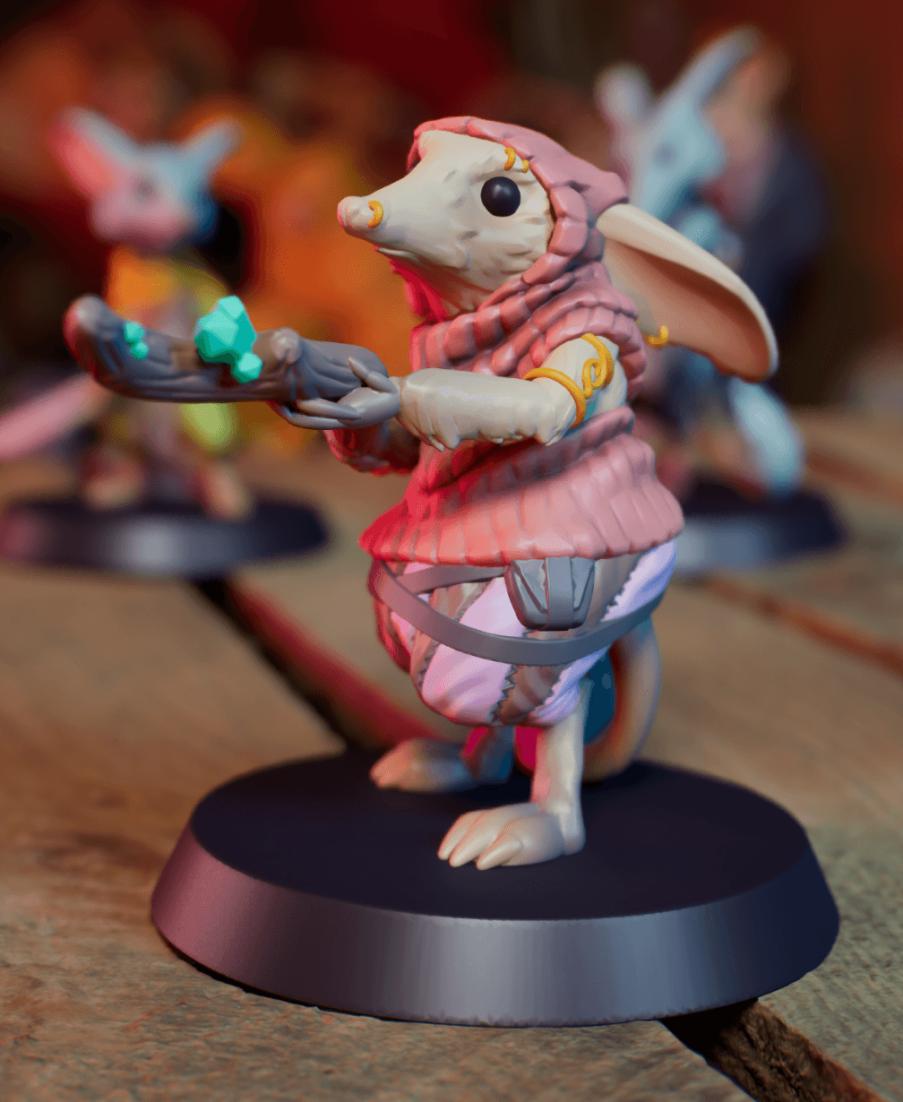 Bickie the Arcane Bilby - Tabletop Mini 3d model