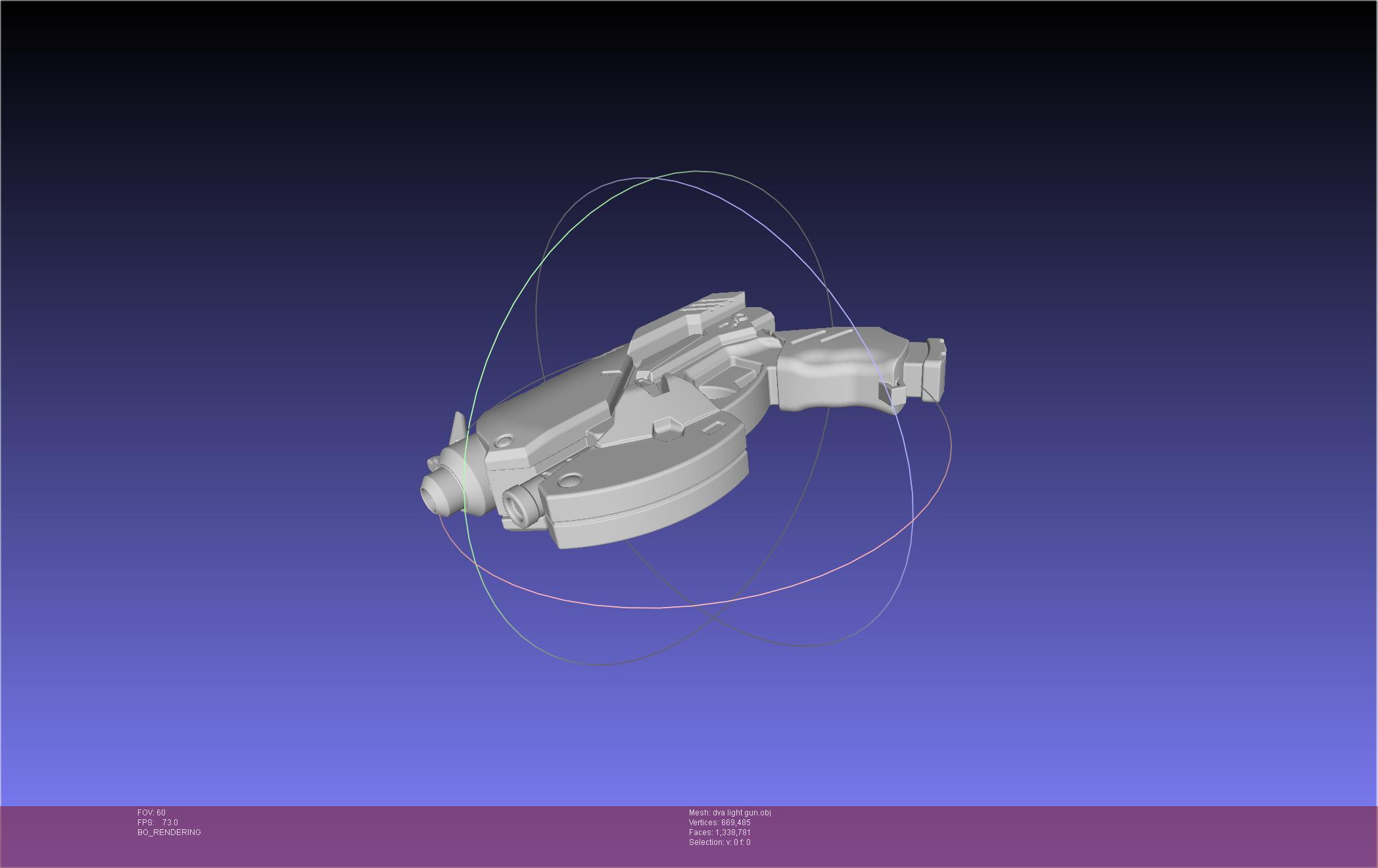 Overwatch D.Va Light Gun Pistol 3d model