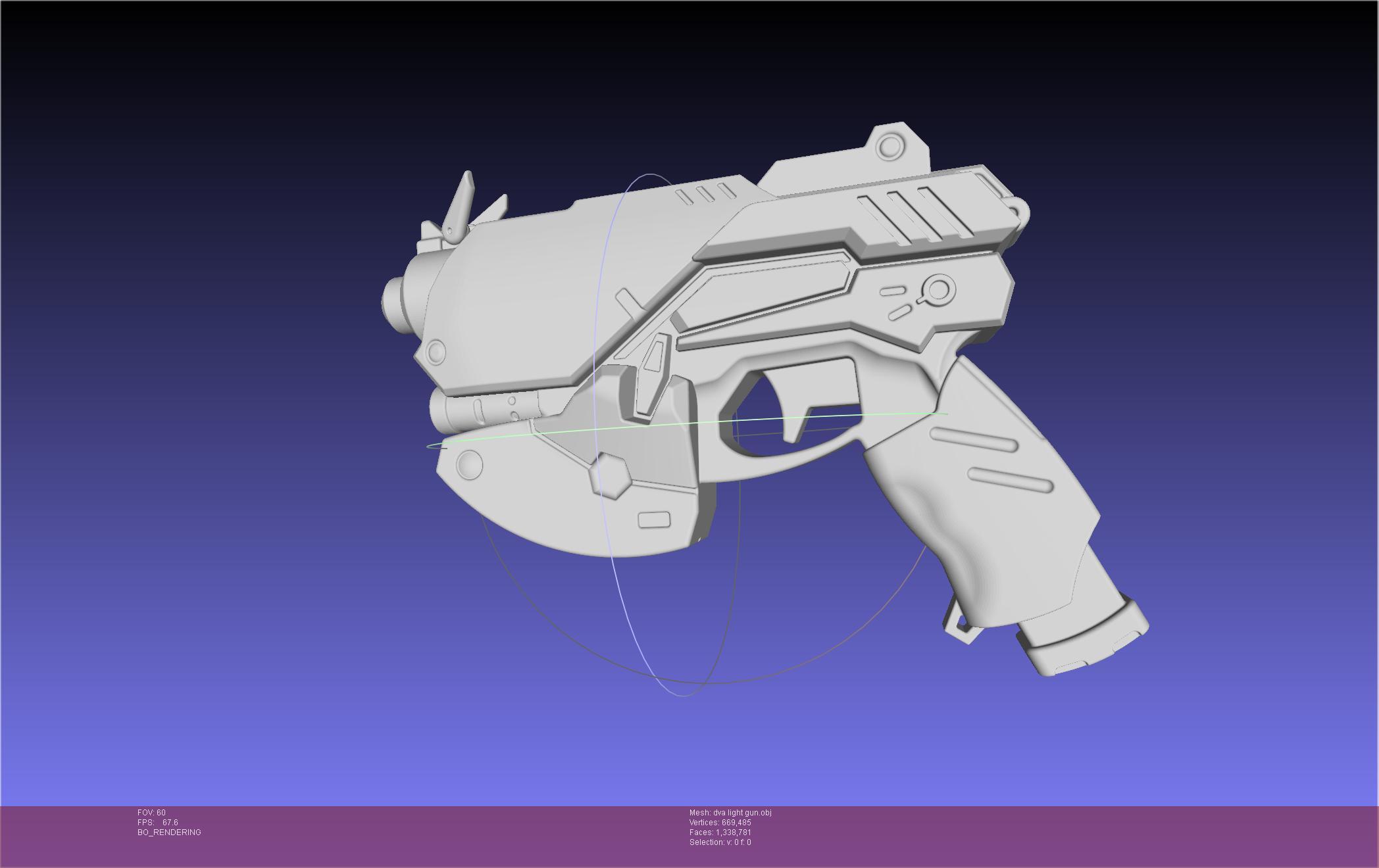 Overwatch D.Va Light Gun Pistol 3d model