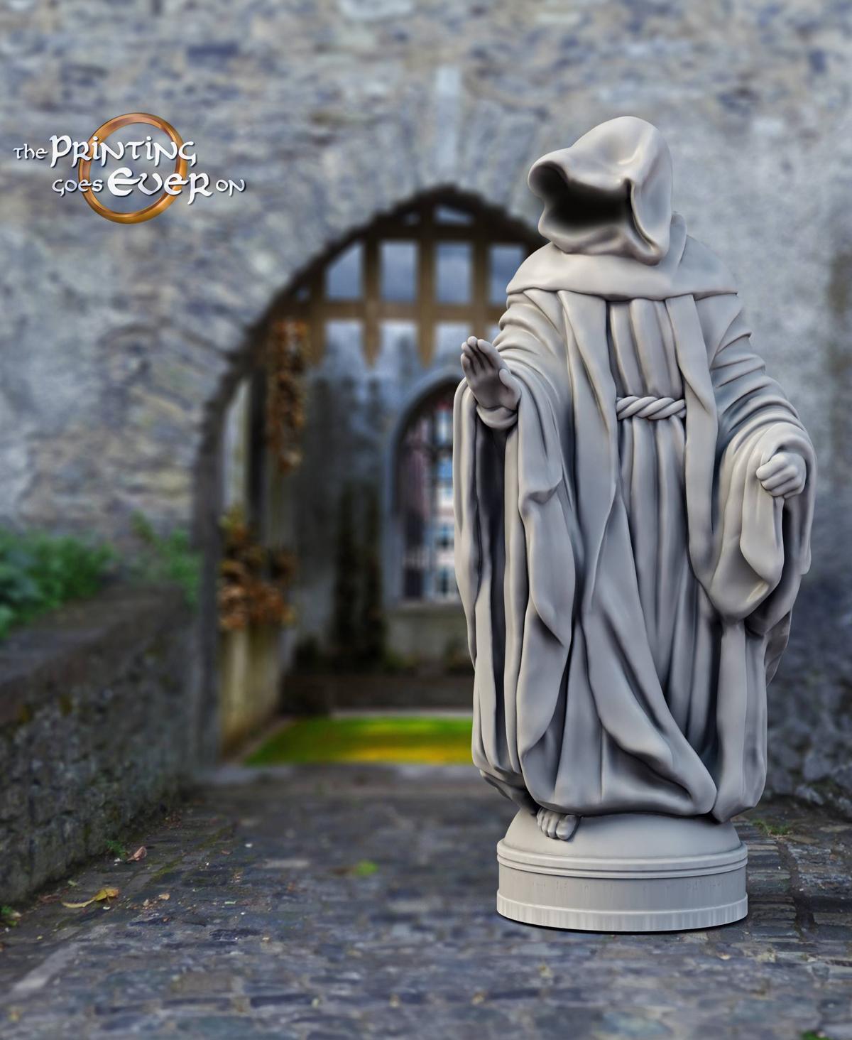 Hooded Figure - Whitcaester Statue 3d model