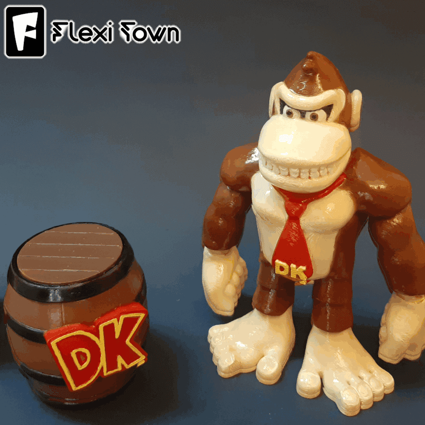 Flexi Print-in-Place Donkey Kong 3d model