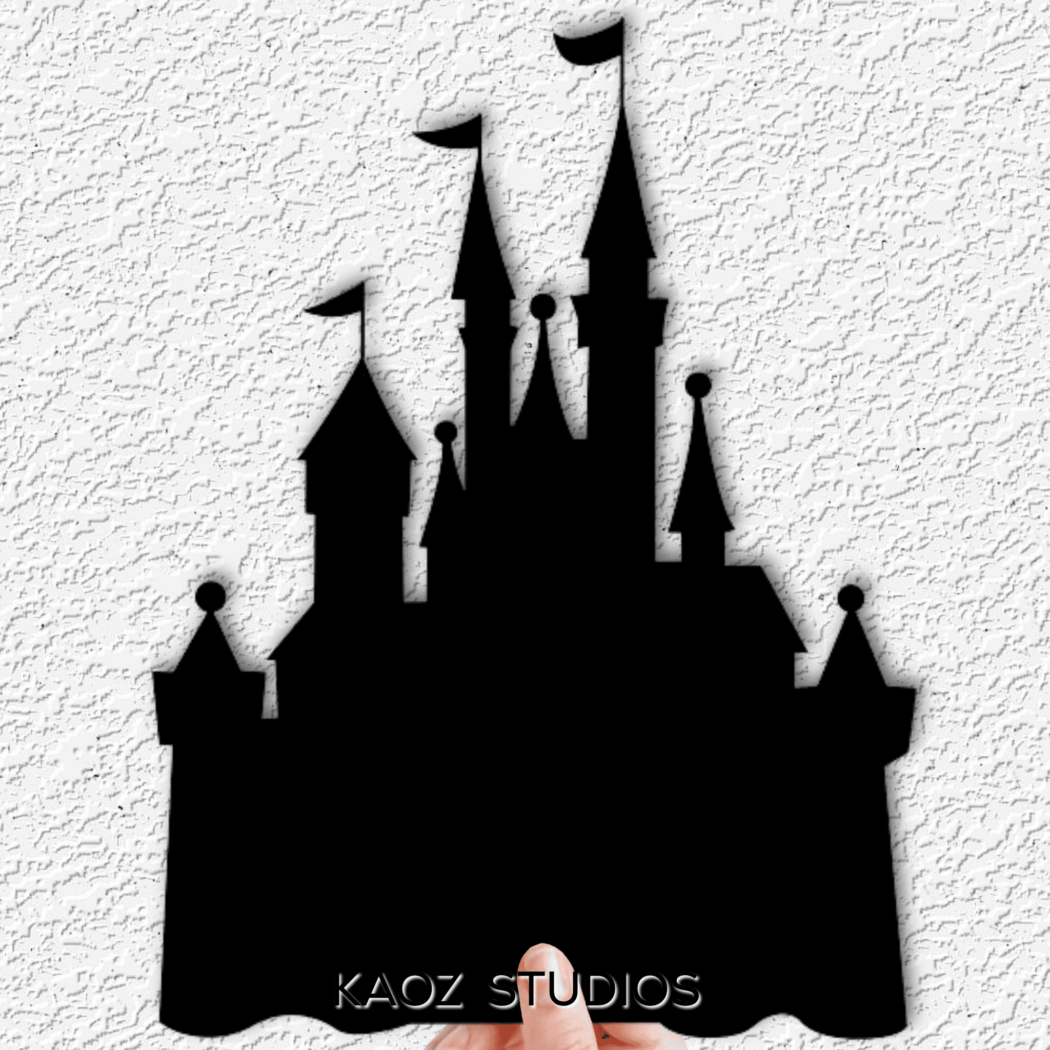 disney castle silohuette wall art Disneyland wall decor Fanart 3d model