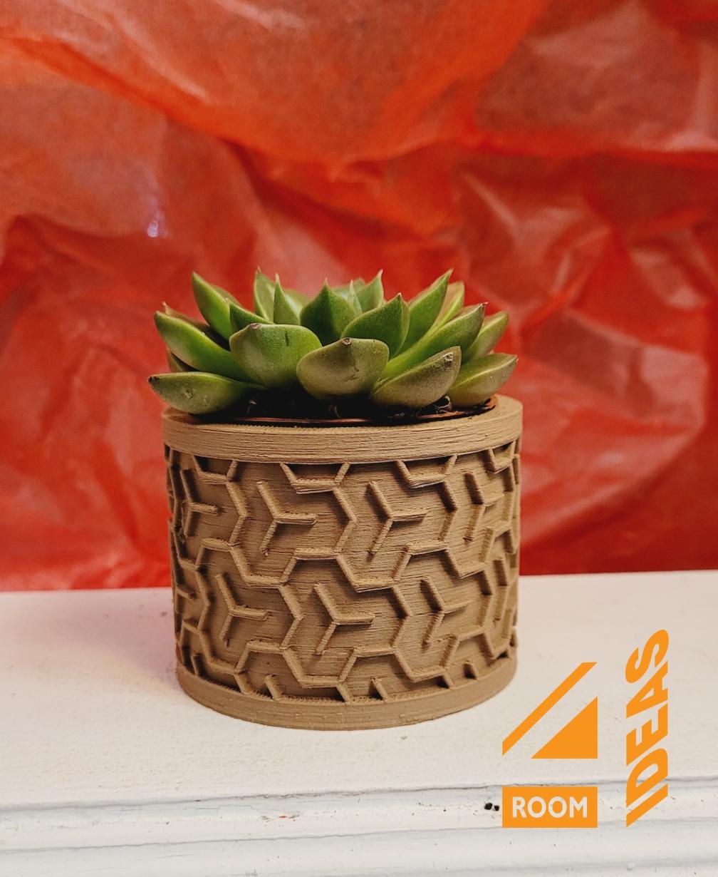 Succulent Planter Japanese Style - Hexagons/Bishamon Kikkō V1 3d model