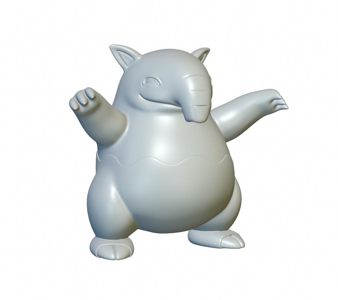 Pokemon Drowzee #96 - Optimized for 3D Printing 3d model