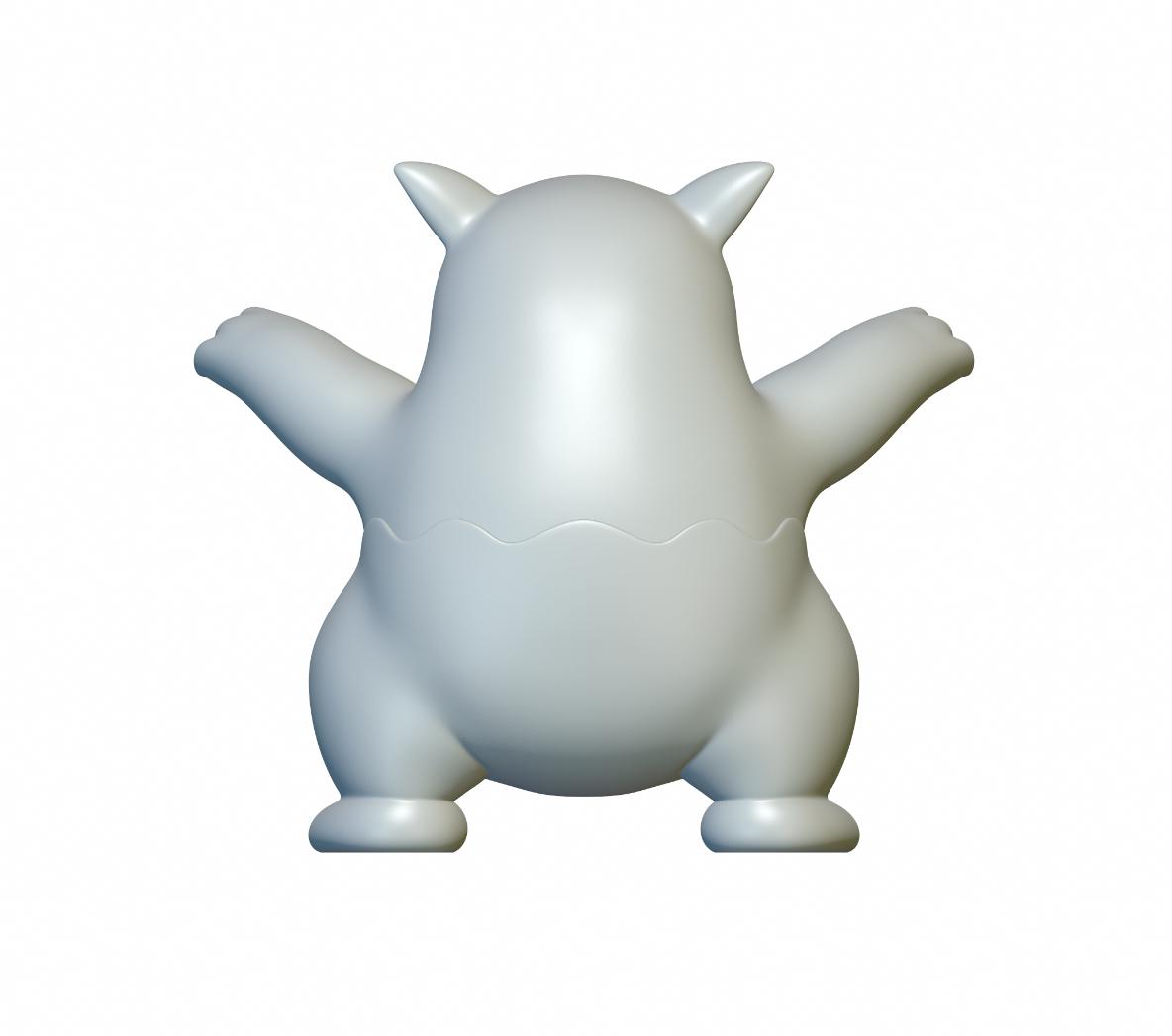 Pokemon Drowzee #96 - Optimized for 3D Printing 3d model