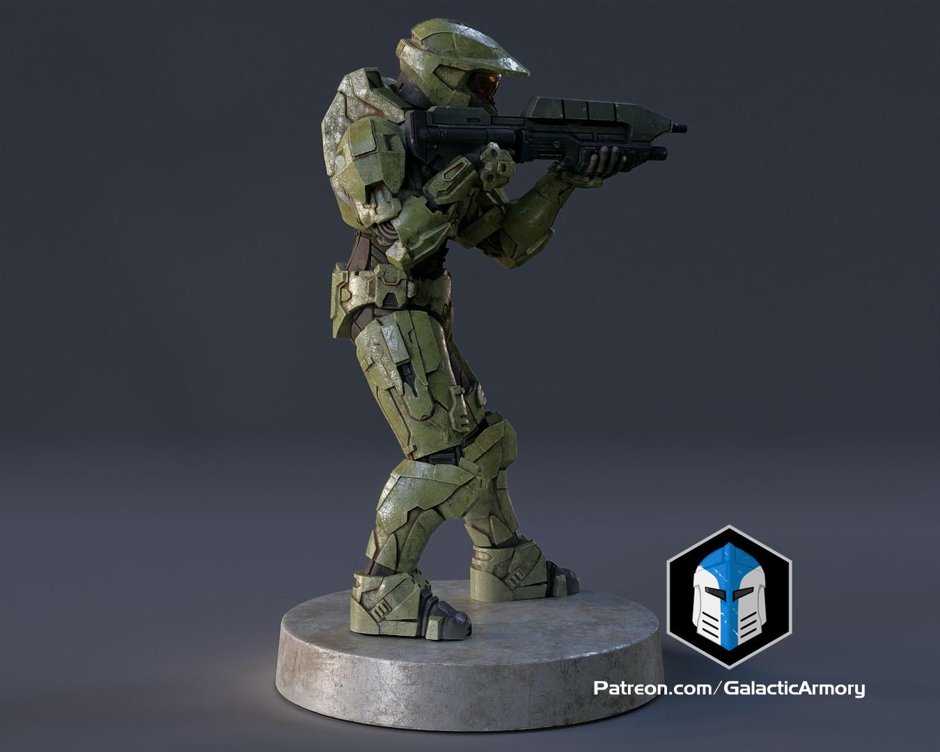 Master Chief Miniature - Pose 2 3d model